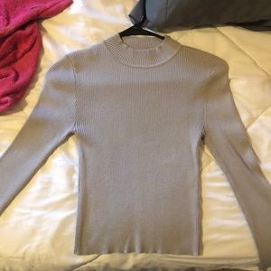 Mock neck Sweater (gray)